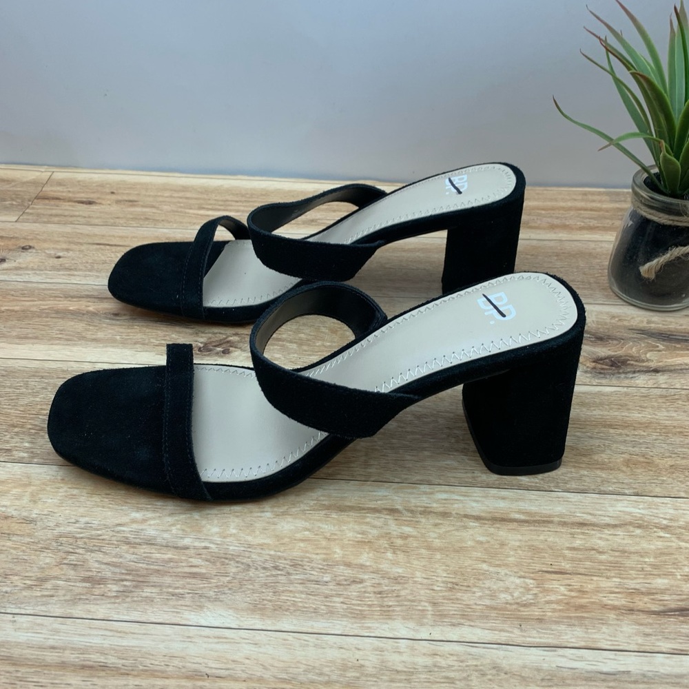 Bp Emmie Block Heel Slide Sandal sz 7